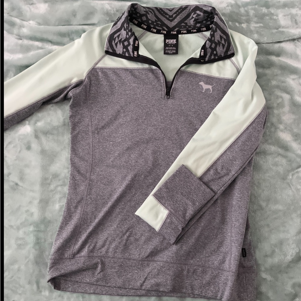 Victoria secret pink half zip workout sweater